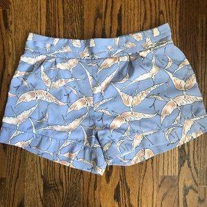 Blue pattered shorts